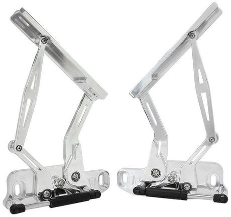Aeroflow Holden Torana and Holden HQ-WB Billet Bonnet Hinge Kit - Polished Finish (AF64-4122) AF64-4122