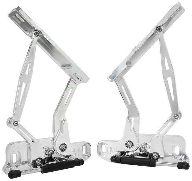 Aeroflow Holden Torana and Holden HQ-WB Billet Bonnet Hinge Kit - Polished Finish (AF64-4122) AF64-4122