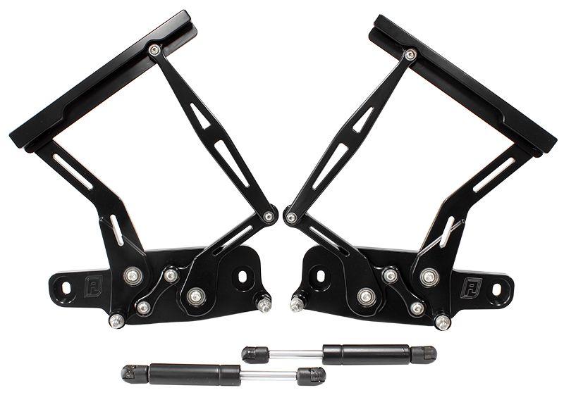 Aeroflow Holden Torana Billet Bonnet Hinge Kit - Black Finish (AF64-4128BLK)