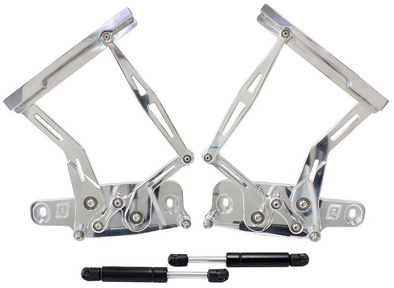 Aeroflow Holden Torana Billet Bonnet Hinge Kit - Polished Finish (AF64-4128)