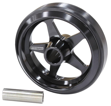 Aeroflow Billet Aluminium Wheelie Bar Wheel (AF64-4360BLK) AF64-4360BLK