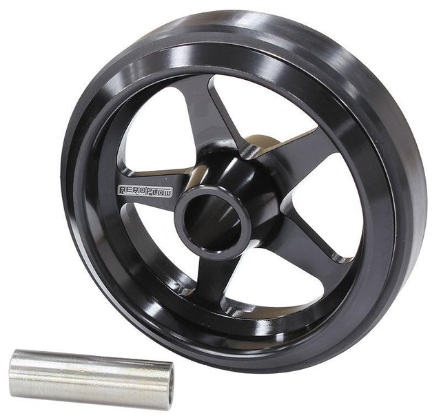 Aeroflow Billet Aluminium Wheelie Bar Wheel (AF64-4360BLK) AF64-4360BLK