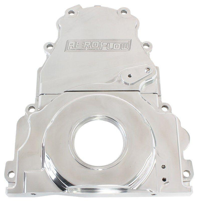 Aeroflow GM LS 2-Piece Billet Timing Cover - Polished Finish (AF64-4361P) AF64-4361P