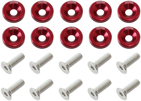 Aeroflow Billet Dress-Up/Fender Bolt Kit M6 x 1.00mm (20mm UHL) (AF64-4365R) AF64-4365R