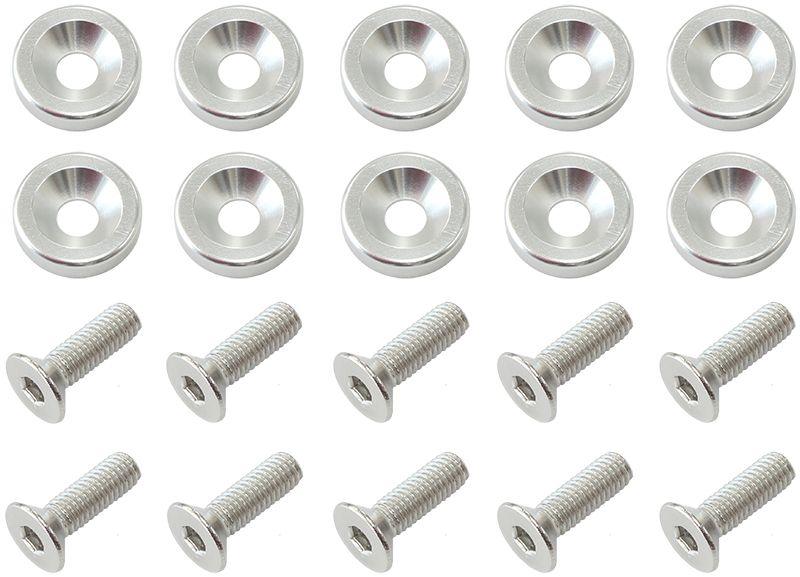 Aeroflow Billet Dress-Up/Fender Bolt Kit M6 x 1.00mm (20mm UHL) (AF64-4365S) AF64-4365S