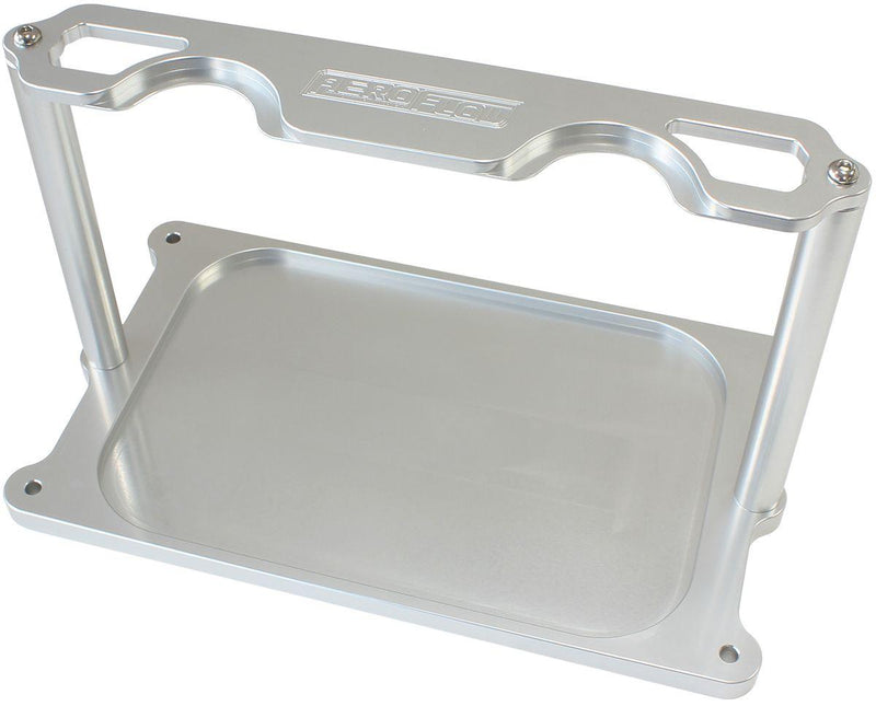 Aeroflow Billet Aluminium Optima Battery Tray - Silver Finish (AF64-4366) AF64-4366