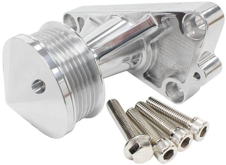 Aeroflow GM LS Power Steer Delete Idler Bracket - Polished (AF64-4367) AF64-4367