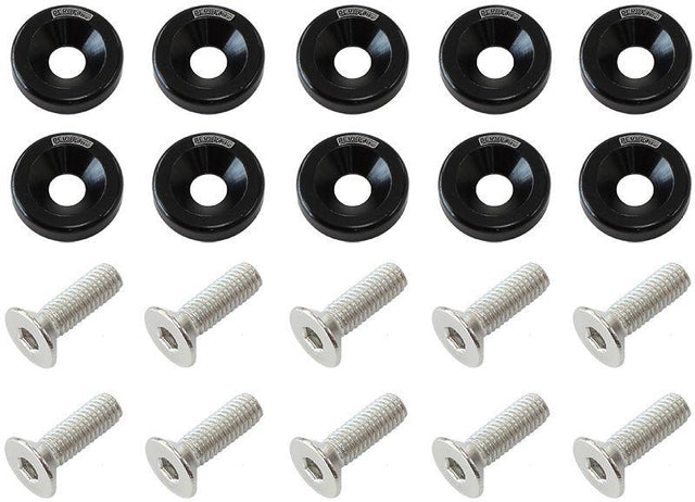 Aeroflow 5/16" Billet Dress-Up / Fender Bolt Kit (10 pack) (AF64-4371BLK) AF64-4371BLK