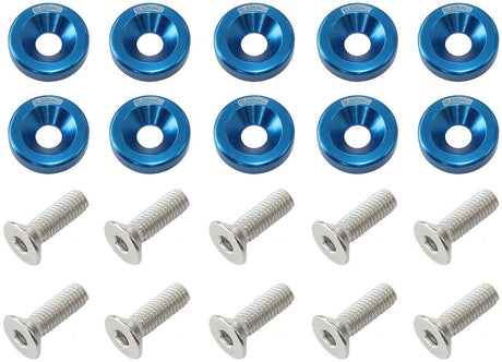 Aeroflow 1/4" Billet Dress-Up / Fender Bolt Kit (10 pack) (AF64-4372) AF64-4372