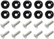 Aeroflow 1/4" Billet Dress-Up / Fender Bolt Kit (10 pack) (AF64-4372BLK) AF64-4372BLK