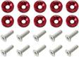 Aeroflow 1/4" Billet Dress-Up / Fender Bolt Kit (10 pack) (AF64-4372R) AF64-4372R