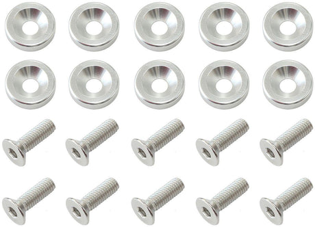 Aeroflow 1/4" Billet Dress-Up / Fender Bolt Kit (10 pack) (AF64-4372S) AF64-4372S