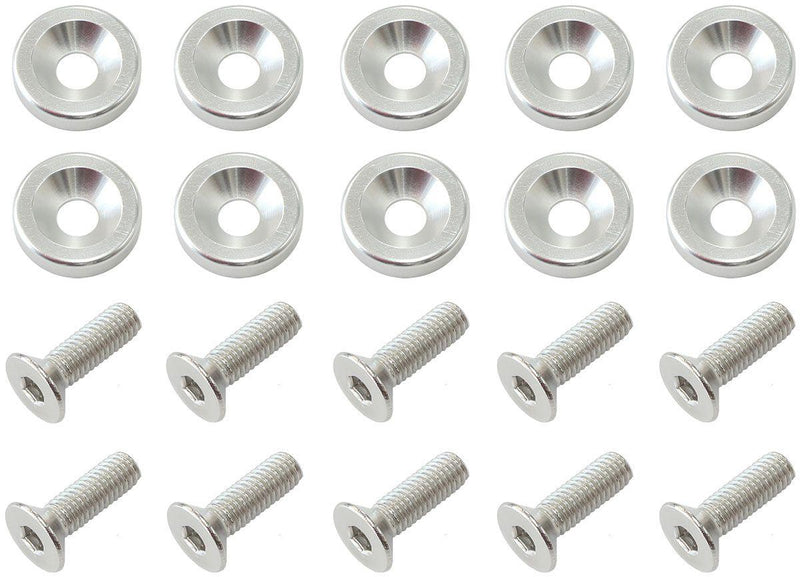 Aeroflow Billet Dress-Up/Fender Bolt Kit M8 x 1.25mm (20mm UHL) (AF64-4374S) AF64-4374S
