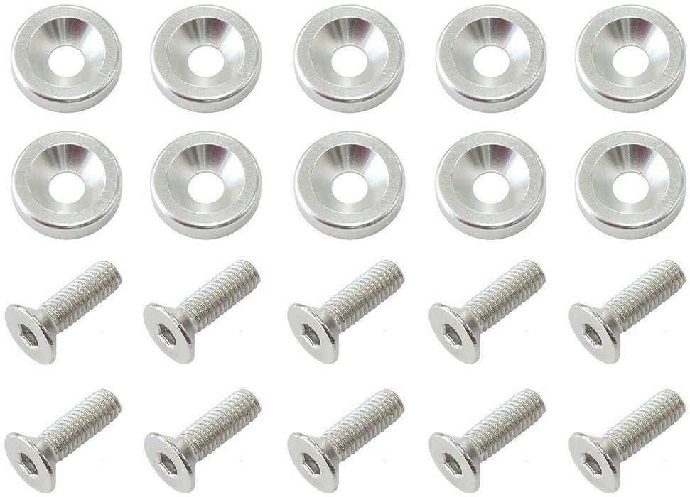 Aeroflow Billet Dress-Up/Fender Bolt Kit M8 x 1.25mm (20mm UHL) (AF64-4374S)