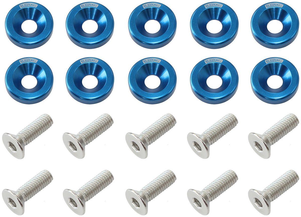 Aeroflow Billet Dress-Up/Fender Bolt Kit M8 x 1.25mm (20mm UHL) (AF64-4374) AF64-4374