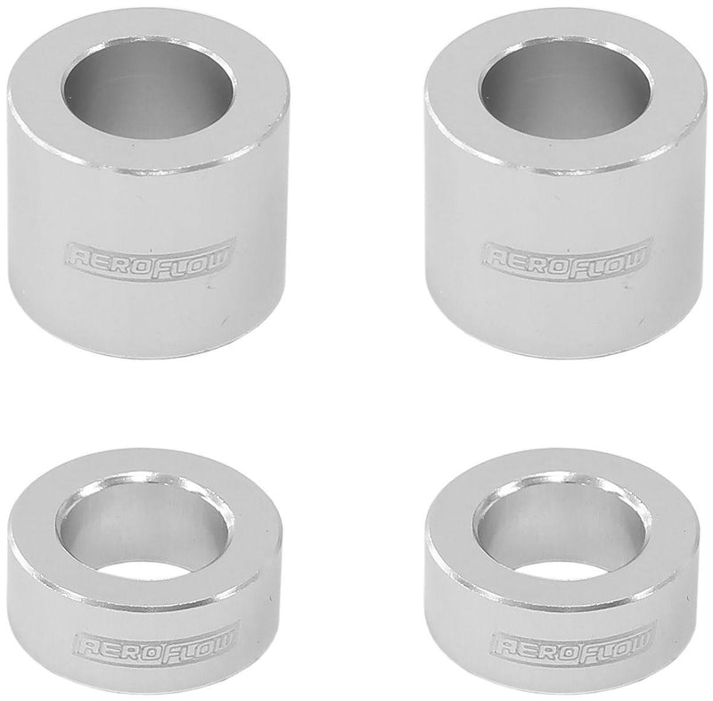 Aeroflow Billet Aluminium Bolt Spacers, Silver (AF64-4375) AF64-4375