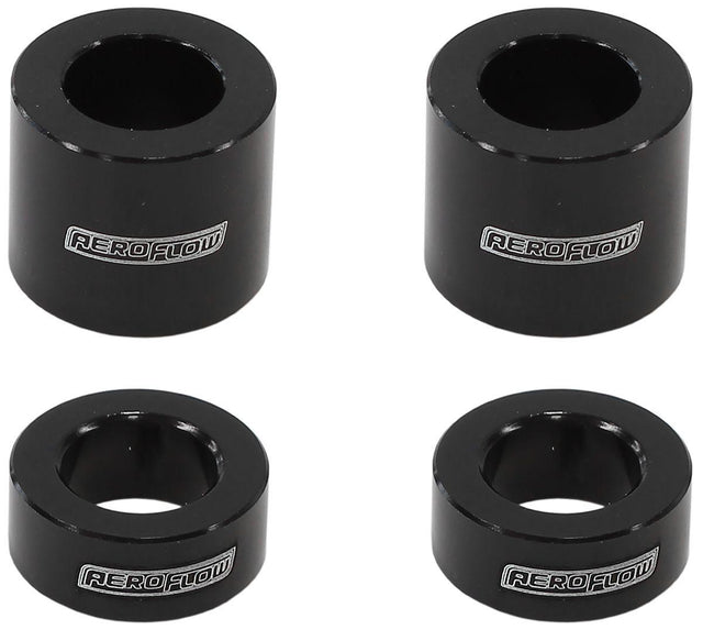 Aeroflow Billet Aluminium Bolt Spacers, Black (AF64-4375BLK) AF64-4375BLK