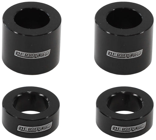 Aeroflow Billet Aluminium Bolt Spacers, Black (AF64-4375BLK) AF64-4375BLK