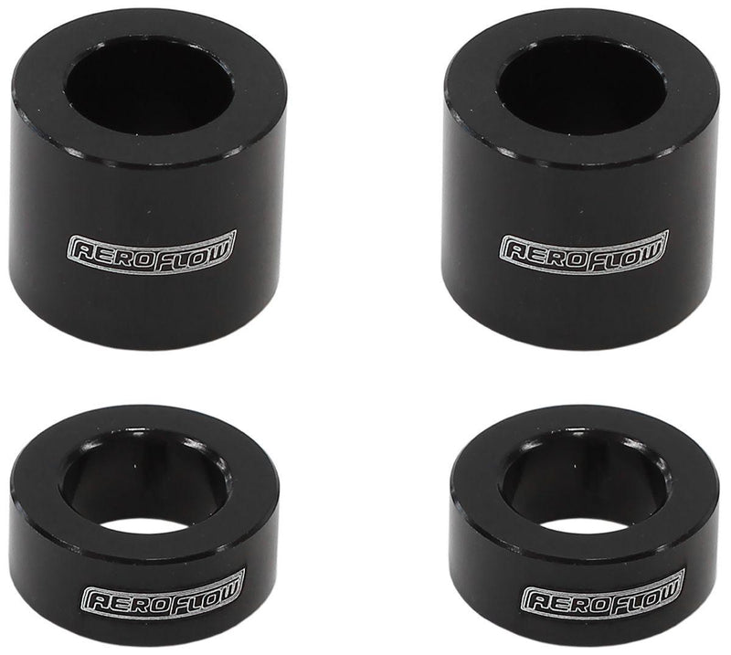 Aeroflow Billet Aluminium Bolt Spacers, Black (AF64-4376BLK) AF64-4376BLK