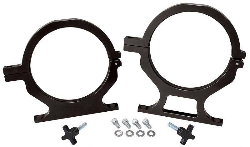 Aeroflow Billet Nitrous Bottle Brackets - Black (AF64-5000BLK) AF64-5000BLK