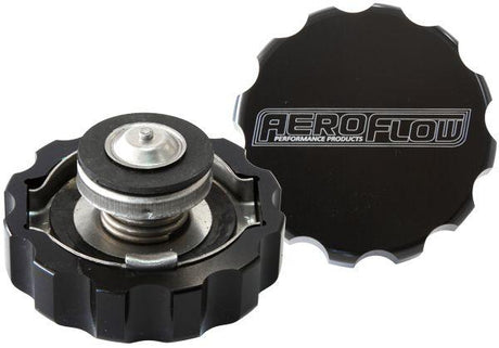 Aeroflow Billet Radiator Cap Small Style suit 32mm Water Neck (AF64-5032BLK) AF64-5032BLK