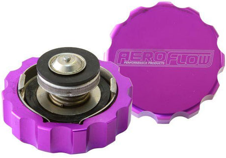 Aeroflow Billet Radiator Cap Small Style suit 32mm Water Neck (AF64-5032PUR) AF64-5032PUR