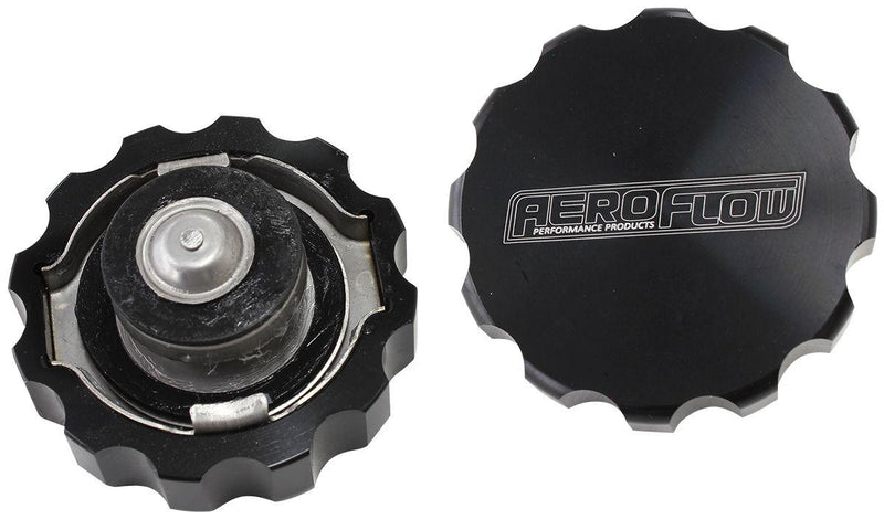 Aeroflow Billet Radiator Cap Small Styles - Black (AF64-5033BLK) AF64-5033BLK