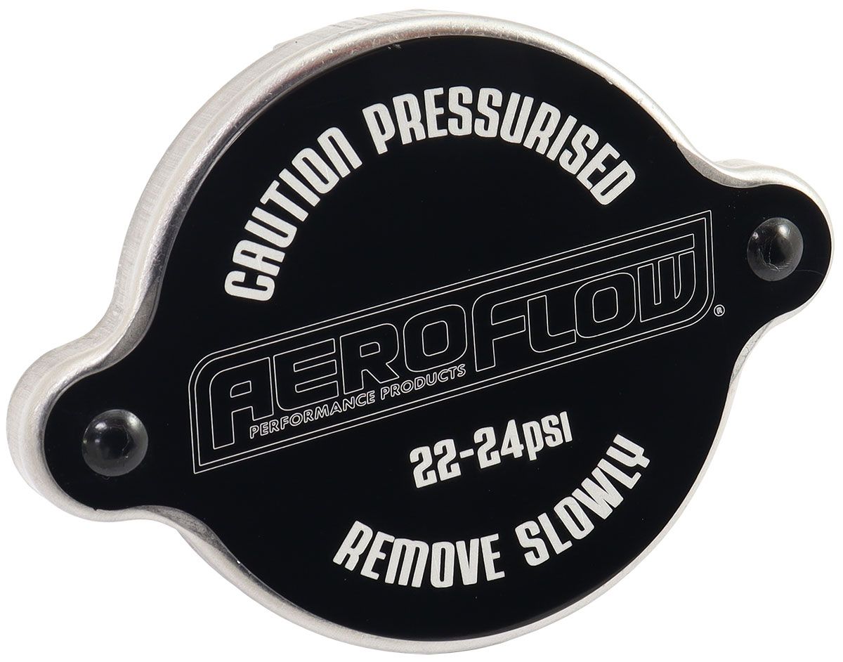 Aeroflow Large Radiator Cap Black (AF645045BLK) — Fast Lane Spares