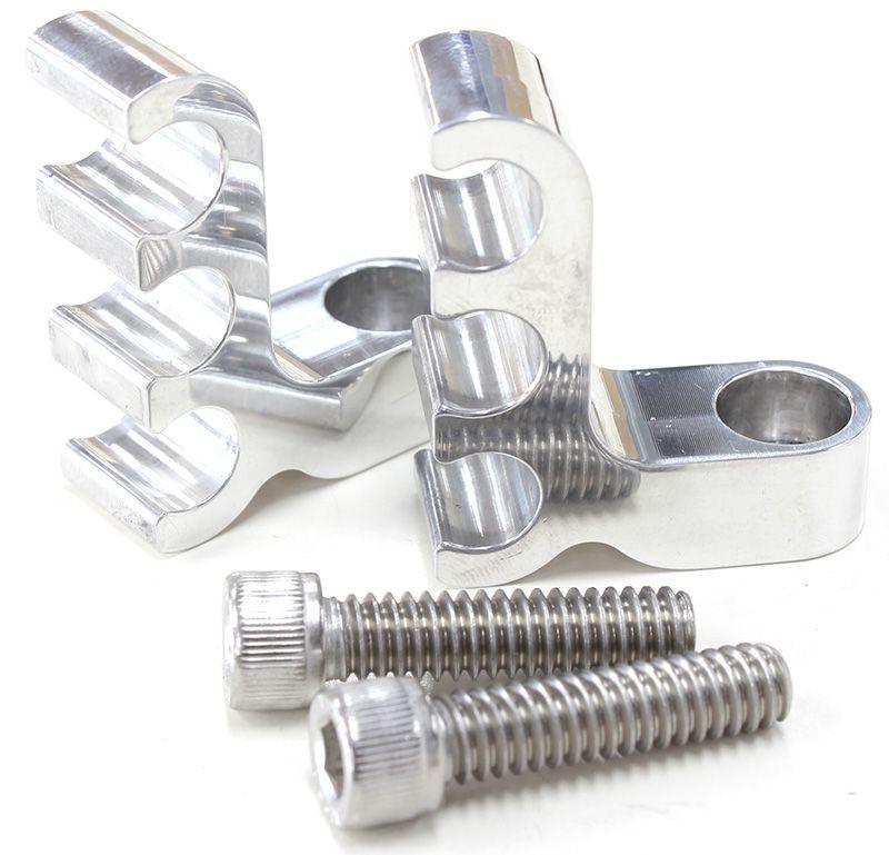 Aeroflow Ignition Lead Separator - Polished (Pair) (AF64-9703) AF64-9703