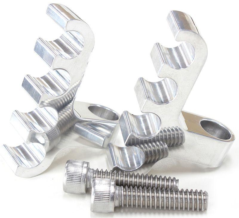 Aeroflow Ignition Lead Separator - Polished (Pair) (AF64-9704) AF64-9704