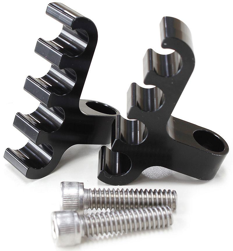 Aeroflow Ignition Lead Separator - Black (Pair) (AF64-9704BLK) AF64-9704BLK