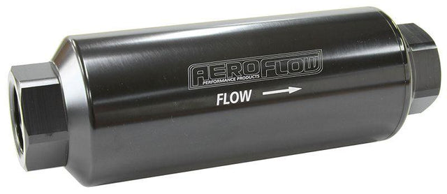 Aeroflow 10 Micron Pro Filter with -12AN ORB Ports (AF66-2043BLK-10) AF66-2043BLK-10