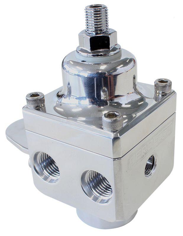Aeroflow Billet 4-Port Carburettor Fuel Pressure Regulator -6 ORB (AF66-2048P) AF66-2048P