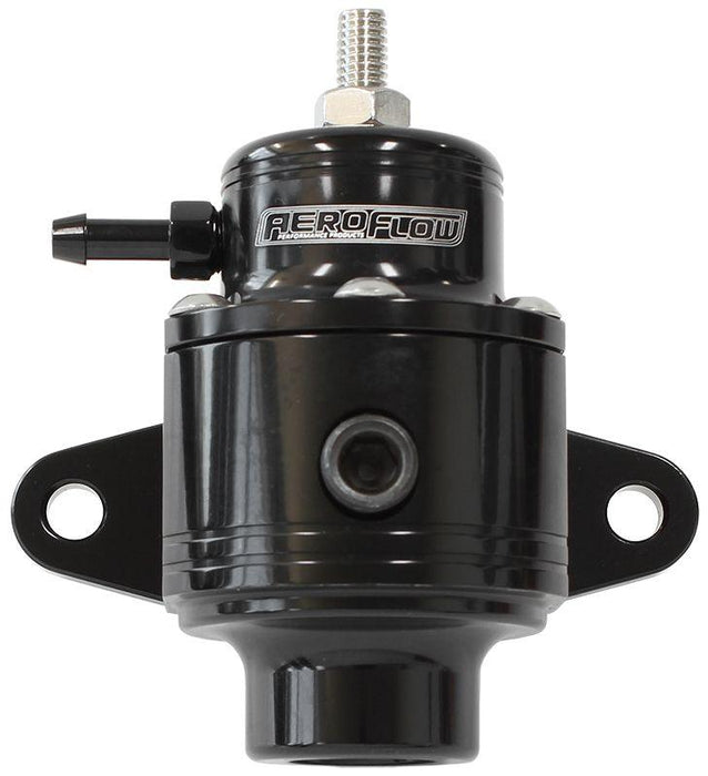 Aeroflow Compact Billet 3-Port EFI Fuel Pressure Regulator 30-90psi Adjustable (AF66-2058BLK)