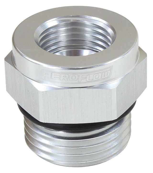 Aeroflow Temperature Probe Adapter - Silver (AF661-10S) AF661-10S