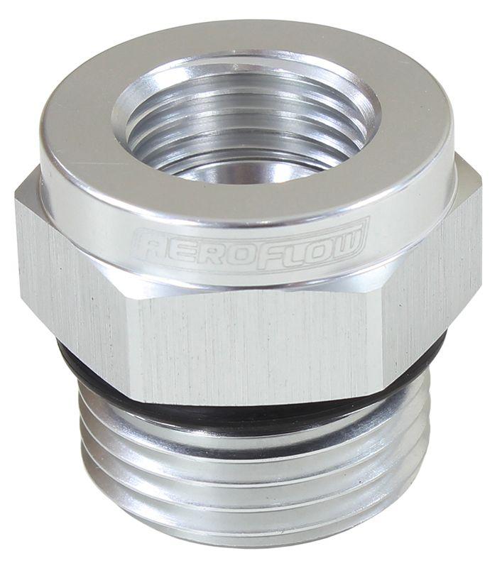 Aeroflow Temperature Probe Adapter - Silver (AF661-10S) AF661-10S