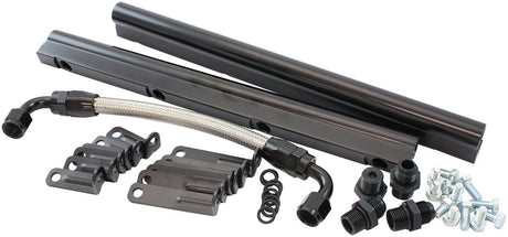 Aeroflow GM LS Fuel Rail Kit for Cathedral Port Carburettor Street Single Plane EFI Intake Manifold (AF6999-5000) AF6999-5000