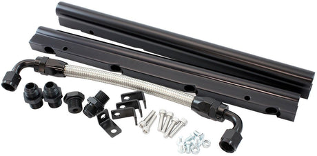 Aeroflow GM LS Fuel Rail Kit for Cathedral Port Carburettor Hi Rise Single Plane EFI Intake Manifold (AF6999-5001) AF6999-5001