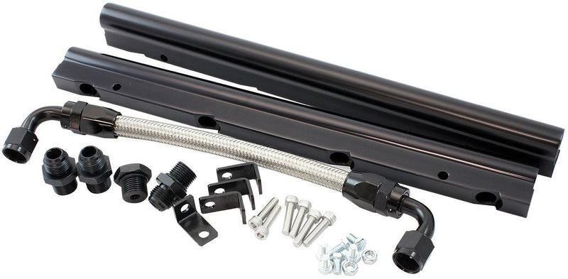 Aeroflow GM LS Fuel Rail Kit for Cathedral Port Carburettor Hi Rise Single Plane EFI Intake Manifold (AF6999-5001) AF6999-5001