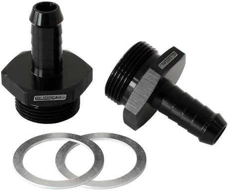 Aeroflow Carburettor Adapter - Male 3/8" Barb to 7/8" x 20 (AF700-01BLK) AF700-01BLK