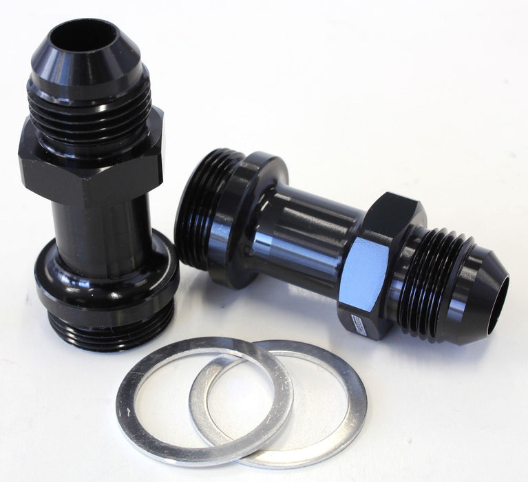 Aeroflow Carburettor Adapter - Male 7/8" x 20 to -8AN (AF700-08BLK)