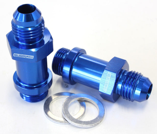 Aeroflow Carburettor Adapter - Male 9/16" x 24 to -6AN 1-3/4" Long (AF701-06-L) AF701-06-L