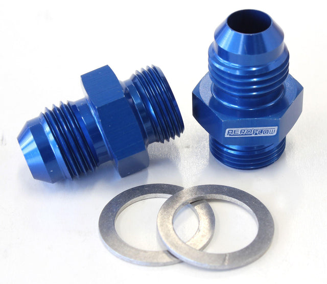 Aeroflow Carburettor Adapter - Male 9/16" x 24 to -6AN Short (AF701-06) AF701-06