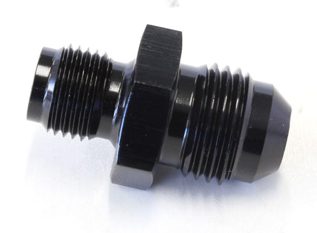 Aeroflow Inverted Seat Adapter 7/16"-24 to -6AN (AF702-06BLK) AF702-06BLK