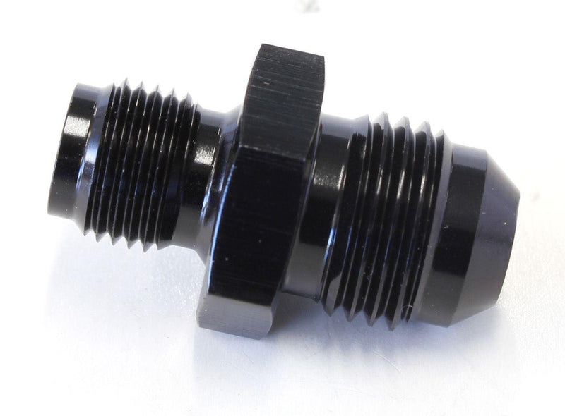Aeroflow Inverted Seat Adapter 7/16"-24 to -6AN (AF702-06BLK) AF702-06BLK