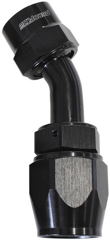 Aeroflow Kryptalon® Series Lightweight One Piece Swivel 45° Hose End -6AN (AF7022-06) AF7022-06