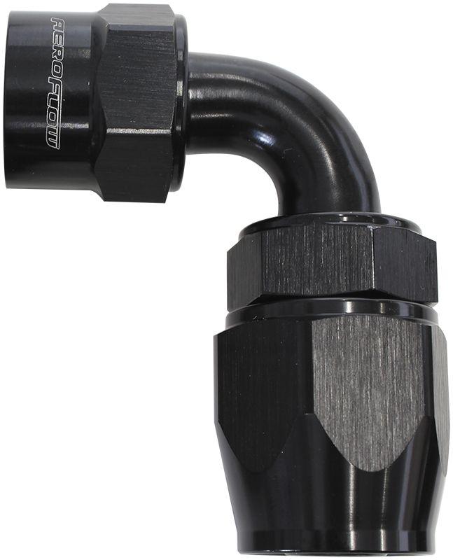 Aeroflow Kryptalon® Series Lightweight One Piece Swivel 90° Hose End -6AN (AF7023-06) AF7023-06