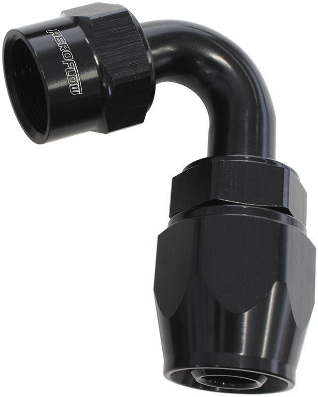 Aeroflow Kryptalon® Series Lightweight One Piece Swivel 120° Hose End -6AN (AF7024-06) AF7024-06