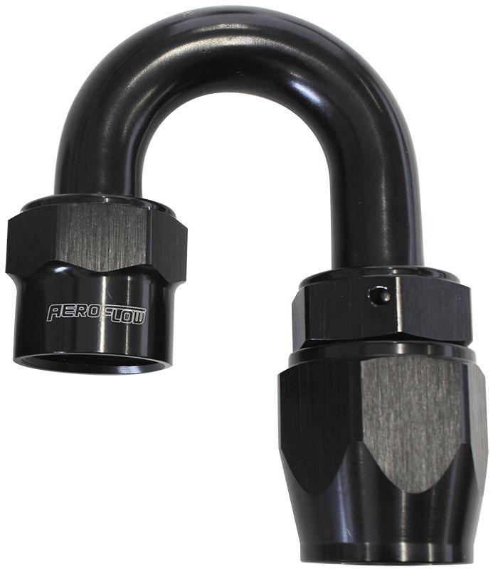 Aeroflow Kryptalon® Series Lightweight One Piece Swivel 180° Hose End -6AN (AF7026-06) AF7026-06