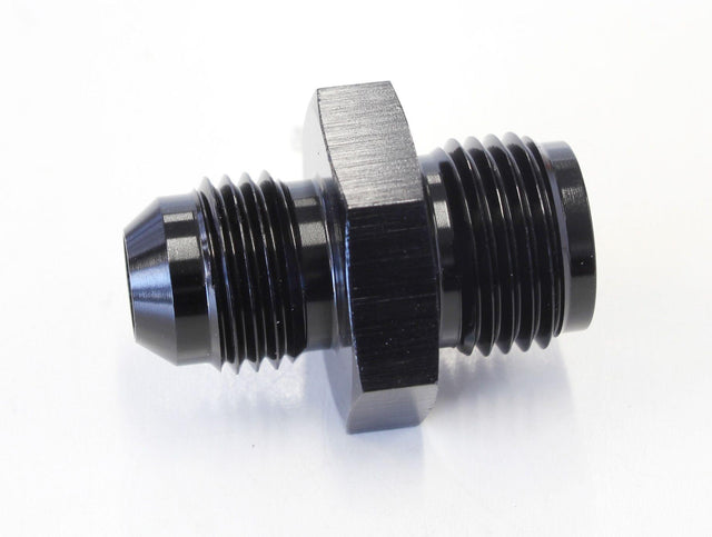 Aeroflow Inverted Seat Adapter 5/8"-18 to -6AN (AF704-06BLK) AF704-06BLK